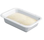 demi bac à pâton 40x30x10,5 cm - 7 L - blanc