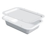 demi bac à pâton 40x30x10,5 cm - 7 L - blanc