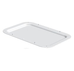 couvercle demi bac à diviseuse 40x30 cm - 7 L - blanc