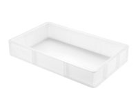 bac à pâtons PEHD 53x32.5x9 cm 12 L blanc