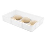 bac à pâtons PEHD 53x32.5x9 cm 12 L blanc