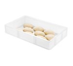 bac à pâtons PEHD 53x32.5x9 cm 12 L blanc