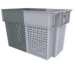 manne gerbable emboîtable pour pains courts 600x400 hauteur 40 cm 70 L