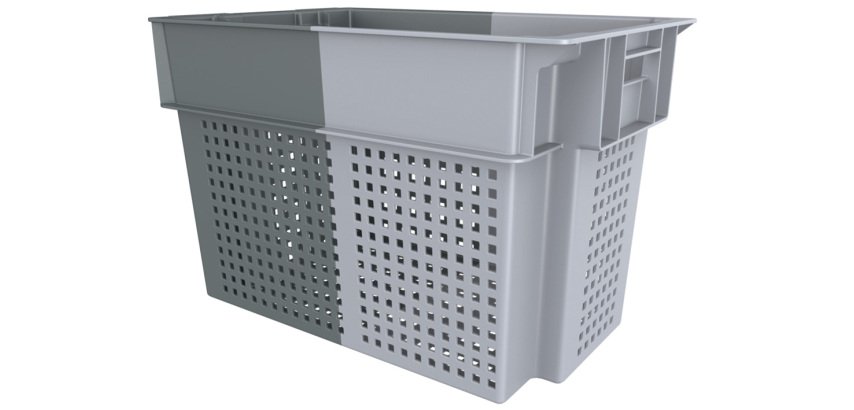 manne gerbable emboîtable pour pains courts 600x400 hauteur 40 cm 70 L