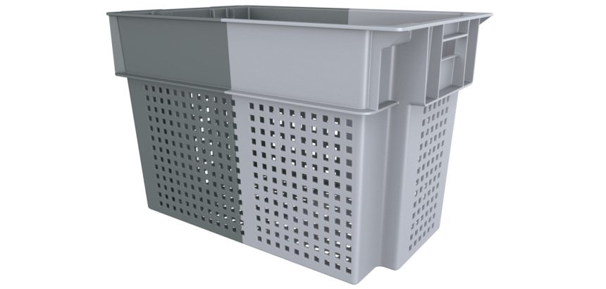 manne gerbable emboîtable pour pains courts 600x400 hauteur 40 cm 70 L