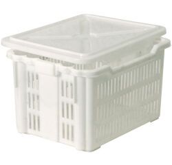 couvercle pour bac gerbable emboîtable 520x400 blanc