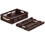 bac pliable marron 60x40x15 cm