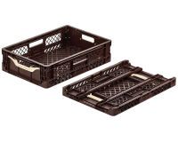 bac pliable marron 60x40x15 cm
