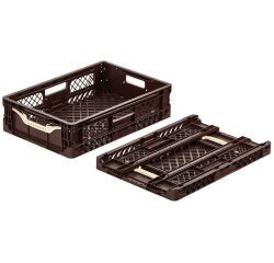 bac pliable marron 60x40x15 cm