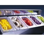 Matfer condibox avec 5 bacs GN 1/9 cristal