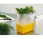 Duobox boîte à couvercle réversible conteneur et égouttoir 23.8x15.4x29.5 cm