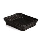 corbeille à pain en polypropylène rectangle noir 32,5 x 26,5 x 10 cm
