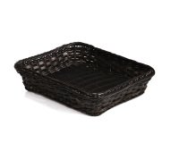 corbeille à pain en polypropylène rectangle noir 32,5 x 26,5 x 10 cm