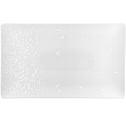 Agrume assiette rectangulaire 34,5 x 21 cm