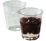 carton de 1000 (20 sachets de 50) verrines en polystyrène pour mises en bouche Octo transparentes ø 46 H54 mm 4 cl