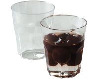carton de 1000 (20 sachets de 50) verrines en polystyrène pour mises en bouche Octo transparentes ø 46 H54 mm 4 cl