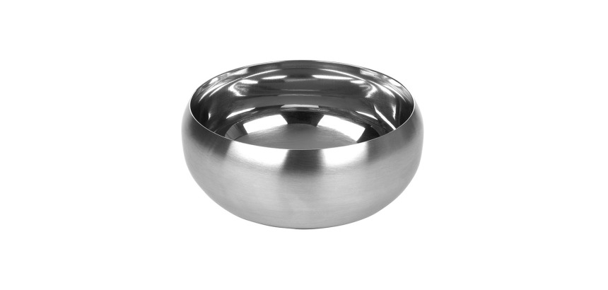 Steel coupelle ronde en inox Ø 9 cm