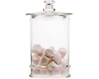 bocal confiseur en verre avec couvercle 27x13.5 cm