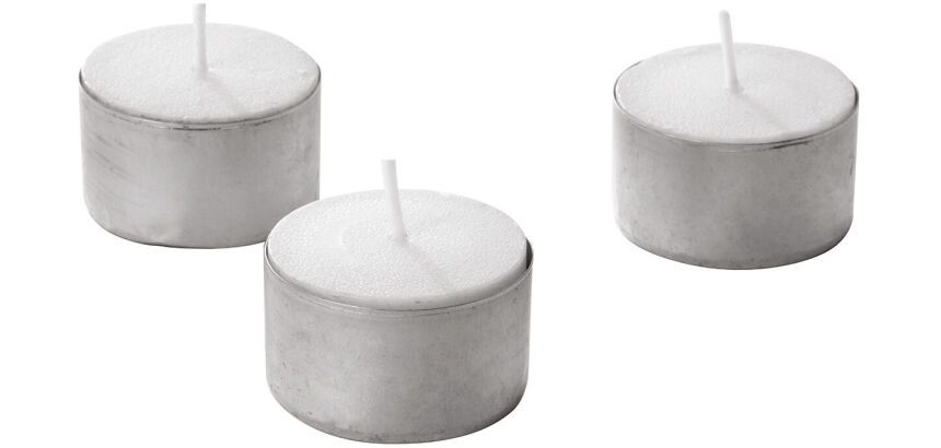 lot de 100 bougies chauffe-plats durée 3 heures