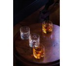 Dandy set de 4 verres à whisky 30 cl aux reliefs différents