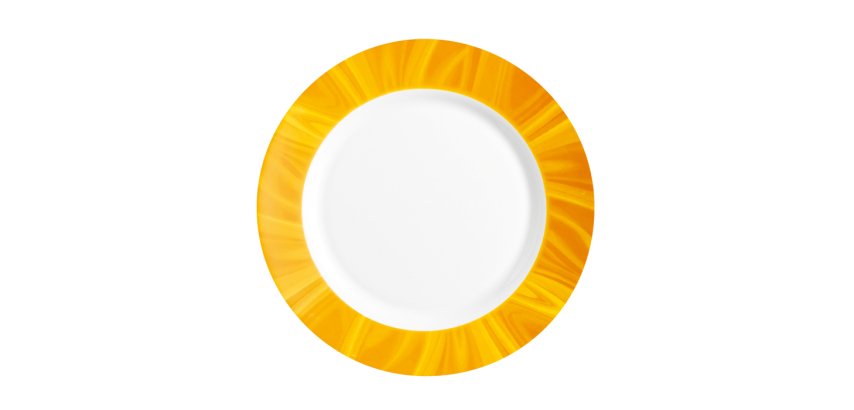 Natura assiette plate jaune ø 23,5 cm
