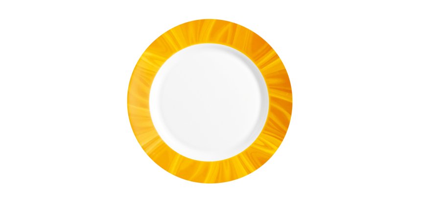 Natura assiette plate jaune ø 23,5 cm