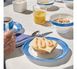 Brush assiette plate Blue Jean 19,5 cm