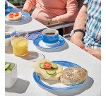 Brush assiette plate Blue Jean 19,5 cm