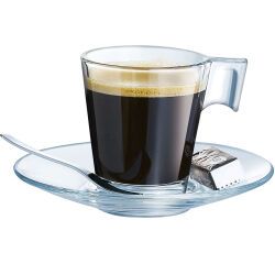Aroma tasse à café transparente 8 cl