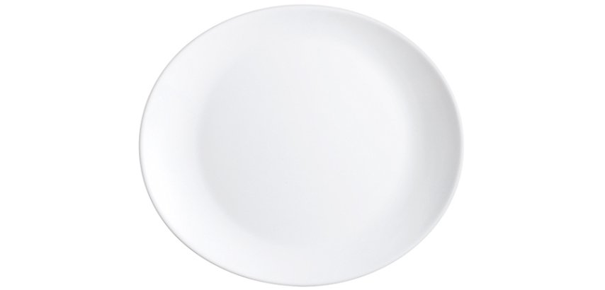 Restaurant uni assiette steak 33 x 26 cm