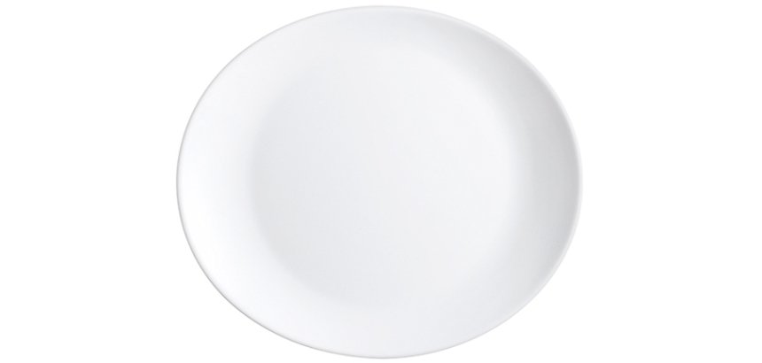 Restaurant uni assiette steak 33 x 26 cm