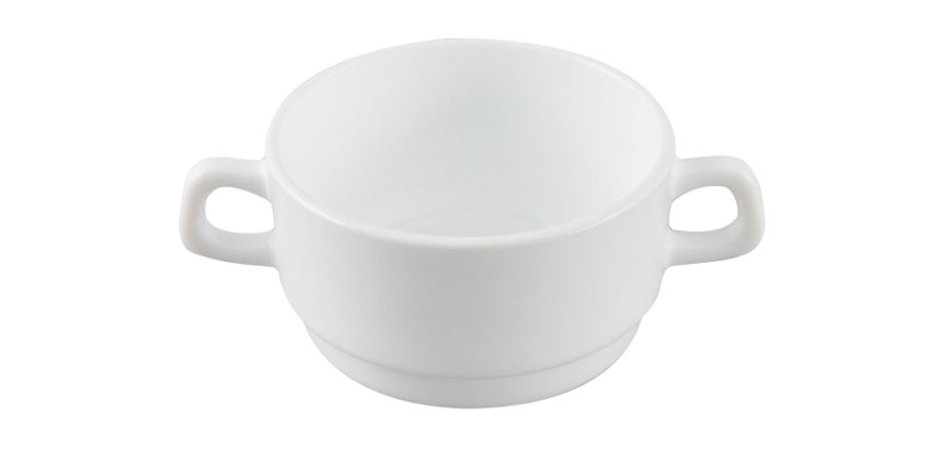 Arcoroc Tasse à soupe, 0,32 l, blanc