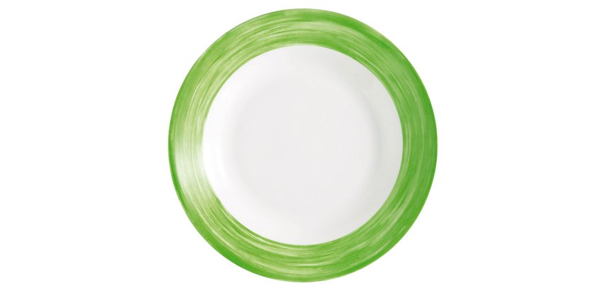 Brush assiette verte Ø 15,5 cm