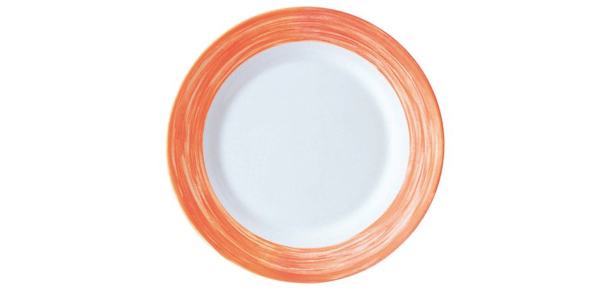 Brush assiette orange Ø 19,5 cm