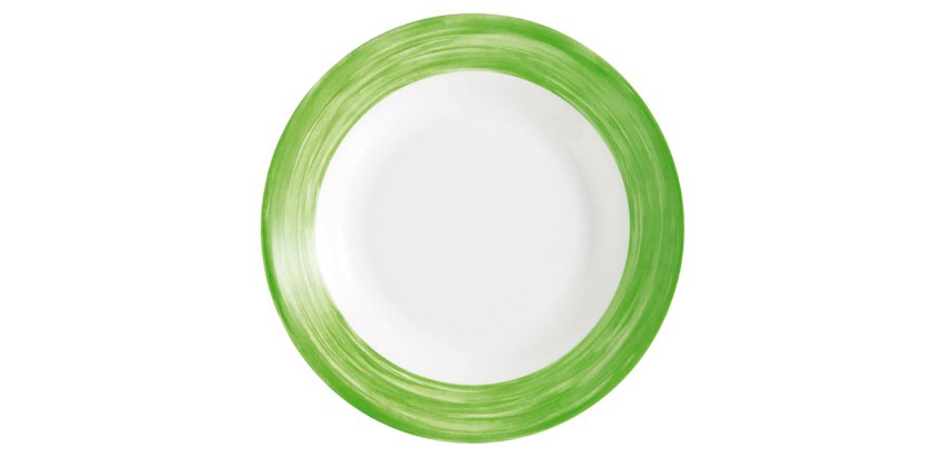 Brush assiette verte Ø 19,5 cm
