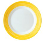 Brush assiette jaune Ø 23,5 cm