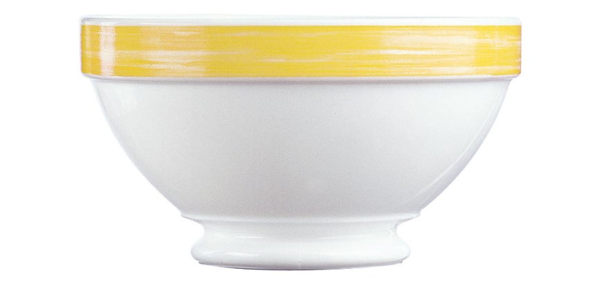 Brush bol empilable jaune Ø 13 cm