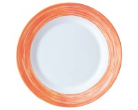 Brush assiette creuse orange 22,5 cm