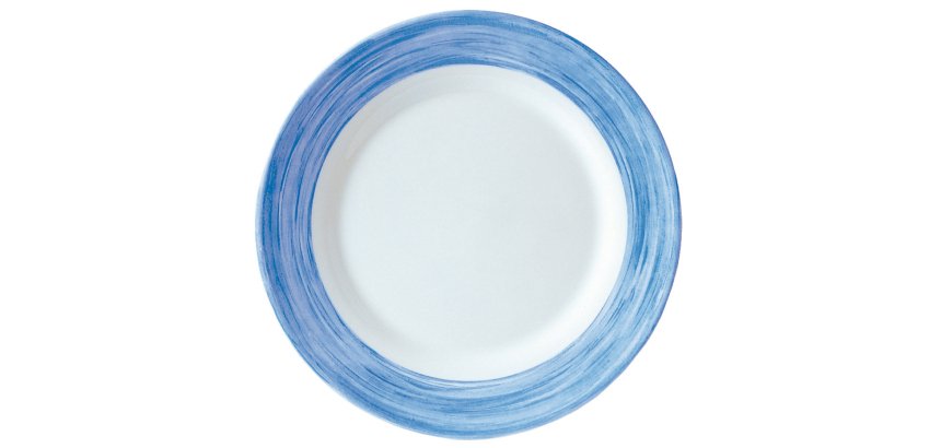 Brush assiette creuse bleue Ø 22,5 cm