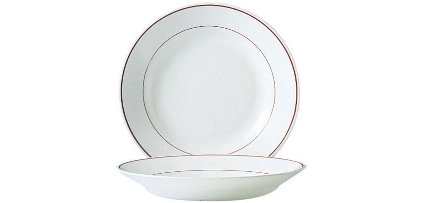 Restaurant filet bordeaux assiette creuse Ø 22,5 cm