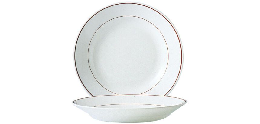 Restaurant filet bordeaux assiette creuse Ø 22,5 cm