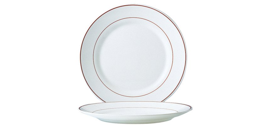 Restaurant filet bordeaux assiette plate Ø 15,5 cm