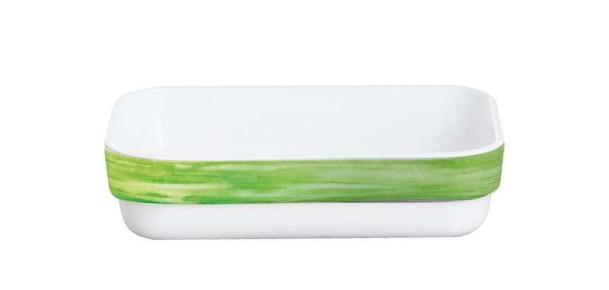 Brush ravier dark green 14 x 9 cm