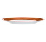 Brush assiette plate terracotta 23,5 cm