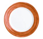 Brush assiette plate terracotta 23,5 cm