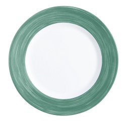Brush assiette plate dark green 15,5 cm