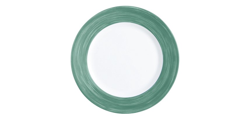 Brush assiette plate dark green 15,5 cm