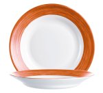 Brush assiette creuse terracotta 22,5 cm