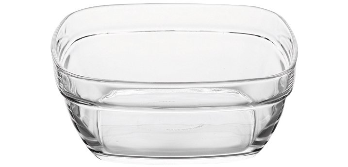 saladier lys carré 15 cl 9 x 9  cm
