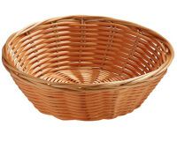 corbeille à pain en polypropylène ronde couleur osier ø 24 cm